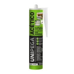 SILICONE ACETICO UNIPEGA BRANCO 280G - CORBELLA TINTAS