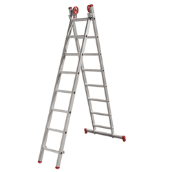 ESCADA EXTENSIVA ALUMINIO 8X2 DEGRAUS BOTAFOGO ESC... - CORBELLA TINTAS