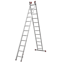 ESCADA EXTENSIVA ALUMINIO 12X2 DEGRAUS BOTAFOGO ES... - CORBELLA TINTAS