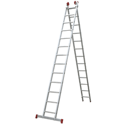 ESCADA EXTENSIVA ALUMINIO 13X2 DEGRAUS BOTAFOGO ES... - CORBELLA TINTAS