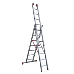 ESCADA EXTENSIVA TRIPLA ALUMINIO 7X3 DEGRAUS BOTAF... - CORBELLA TINTAS
