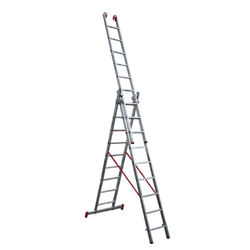 ESCADA EXTENSIVA TRIPLA ALUMINIO 9X3 DEGRAUS BOTAF... - CORBELLA TINTAS