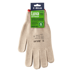 LUVA DE ALGODÃO ATLAS PIGMENTADA GRANDE - CORBELLA TINTAS