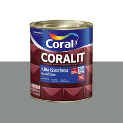 CORALIT ULTRA CINZA ESCURO ALTO BRILHO 0,9L - CORBELLA TINTAS