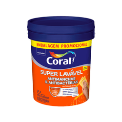 SUPER LAVAVEL BRANCO NOVA FORMULA 20L CORAL - CORBELLA TINTAS