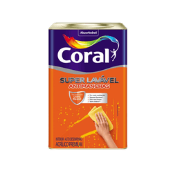 SUPER LAVAVEL BRANCO NOVA FORMULA 18L CORAL - CORBELLA TINTAS