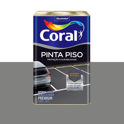 PINTA PISO CINZA MEDIO 18L CORAL - CORBELLA TINTAS