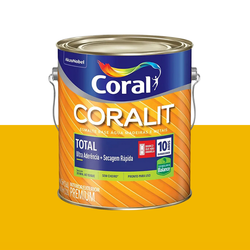 CORALIT TOTAL AMARELO BRILHANTE 3,6L BASE ÁGUA (ZE... - CORBELLA TINTAS