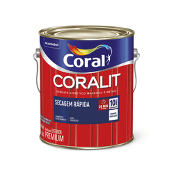 CORALIT SECAGEM RÁPIDA BRANCO BRILHANTE 3,0L - CORBELLA TINTAS