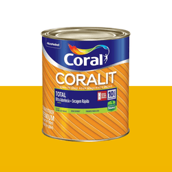 CORALIT TOTAL AMARELO BRILHANTE 0,9L BASE ÁGUA (ZE... - CORBELLA TINTAS