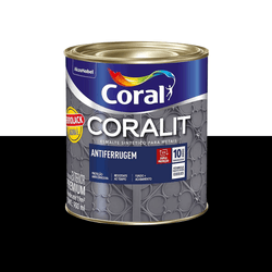CORALIT ANTIFERRUGEM PRETO 0,9L FERROLACK - CORBELLA TINTAS