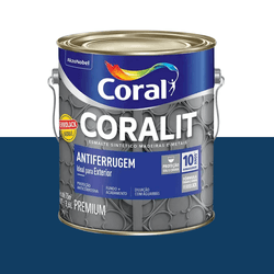 CORALIT ANTIFERRUGEM AZUL DEL REY 3,6L FERROLACK - CORBELLA TINTAS
