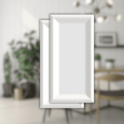 Revestimento Mondrian Brilhante White 7,7X15,4cm I... - Cores Vivas Home Center