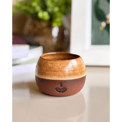 Copo em Cerâmica Terracota Mate - GUSTAVO LEONEL CAFÉS ESPECIAIS 