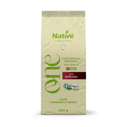 Café Torrado e Moído Native Orgânico Especial Alta Mogiana 250G - GUSTAVO LEONEL CAFÉS ESPECIAIS 