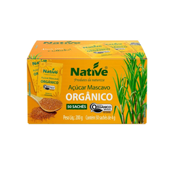 Açúcar Mascavo Orgânico Native 50 Sachês - GUSTAVO LEONEL CAFÉS ESPECIAIS 
