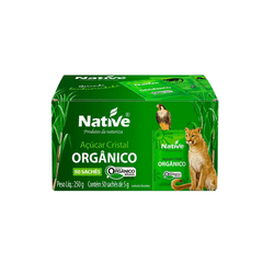 Açúcar Cristal Orgânico Native 50 Sachês - GUSTAVO LEONEL CAFÉS ESPECIAIS 