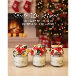 Vela De Natal Produzida C/ Grãos Do Coronel Café Orgânico - GUSTAVO LEONEL CAFÉS ESPECIAIS 