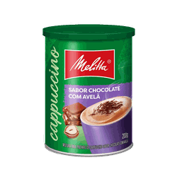 Cappuccino Melitta Chocolate com Avelã 200g - GUSTAVO LEONEL CAFÉS ESPECIAIS 