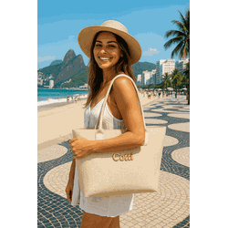 Bolsa de Praia Marfim - 0002 - Cotti Store