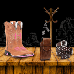 Combo Bota Texana Premium Feminina Jump + Cinto + ... - Country Shop Botas Texanas