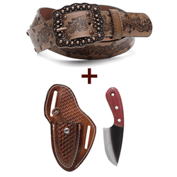 Kit Cowboy Cinto Country + Faca Campeira Com Bainh... - Country Shop Botas Texanas