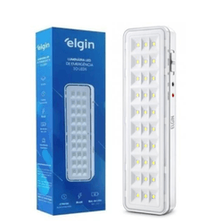 LUMINARIA DE EMER. 30LEDS BATER DE LITIO ELGIN - Couto Materiais 