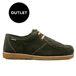 Outlet Sapato London Clássico em couro verde musgo... - DALESHOES