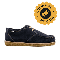 Sapato London Clássico em couro azul marinho, sola... - DALESHOES