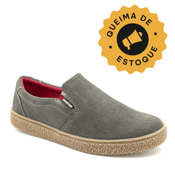 Sapato Slip-On couro rato, solado borracha ambar e... - DALESHOES