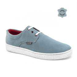 Sapato Safári Sport em couro azul claro, solado em... - DALESHOES