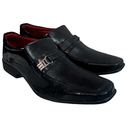 Sapato Social Preto Verniz Croco - DP2207 - DALLUP'S