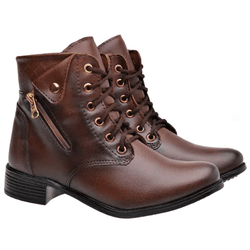 BOTA MONTARIA CANO CURTO SINTÉTICO CAPUCCINO - DP8... - DALLUP'S