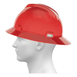 CAPACETE DE SEGURANÇA VERMELHO ABA TOTAL COM JUGUL... - Data Brasil - EPI's & Treinamentos
