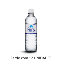 Água Sem Gás Fors 510ml - Fardo Com 12 Unidades - ... - DAYDAYEX