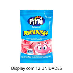 Bala Fini Dentadura 15g - Display Com 12 Unidades ... - DAYDAYEX