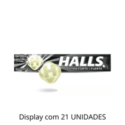 Bala Halls Extra Forte 27,5g - Display Com 21 Unid... - DAYDAYEX