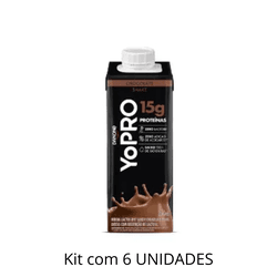 Bebida Láctea Yopro Chocolate 250ml - Kit Com 6 Un... - DAYDAYEX