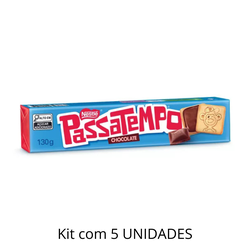 Biscoito Passatempo Recheado Chocolate 130g - Kit ... - DAYDAYEX
