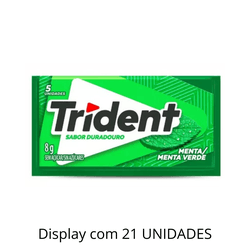 Chiclete Trident Menta 8g - Display Com 21 Unidade... - DAYDAYEX