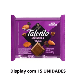 Chocolate Talento Ao Leite Com Amêndoas e Passas 2... - DAYDAYEX