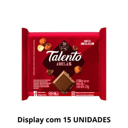 Chocolate Talento Ao Leite Com Avelãs 25g - Displa... - DAYDAYEX