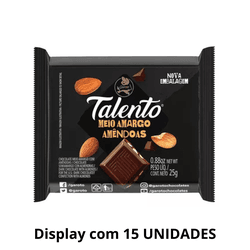 Chocolate Talento Meio Amargo Com Amêndoas 25g - D... - DAYDAYEX