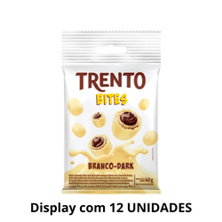 Trento Bites Branco Dark 40g - Display Com 12 Unid... - DAYDAYEX