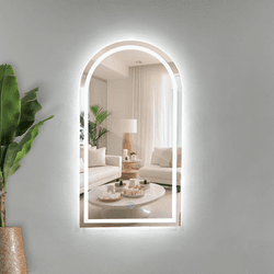 Espelho Jateado com Led 3 Cores de Led 1,10 x 0,60... - Decora loja