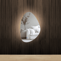 Espelho Orgânico com Sensor de Movimento Led 3 Cor... - Decora loja
