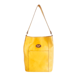 Bolsa Lagan em Couro Amarelo - TS03AMRL - DEDMARCALCADOS