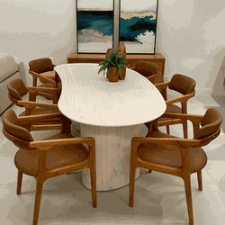 Mesa de Jantar Orgânica Liz - Delana Design