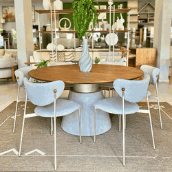 Conj. Mesa de Jantar Gray - Delana Design