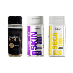 Combo Gold Seca E Hair Skin - DELUXE 